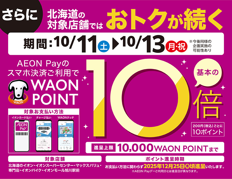 AEON Payポイント10倍