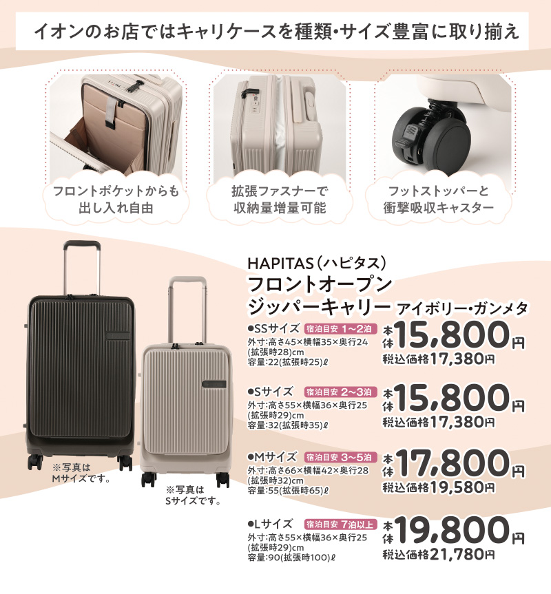 秋のトラベルキャリー