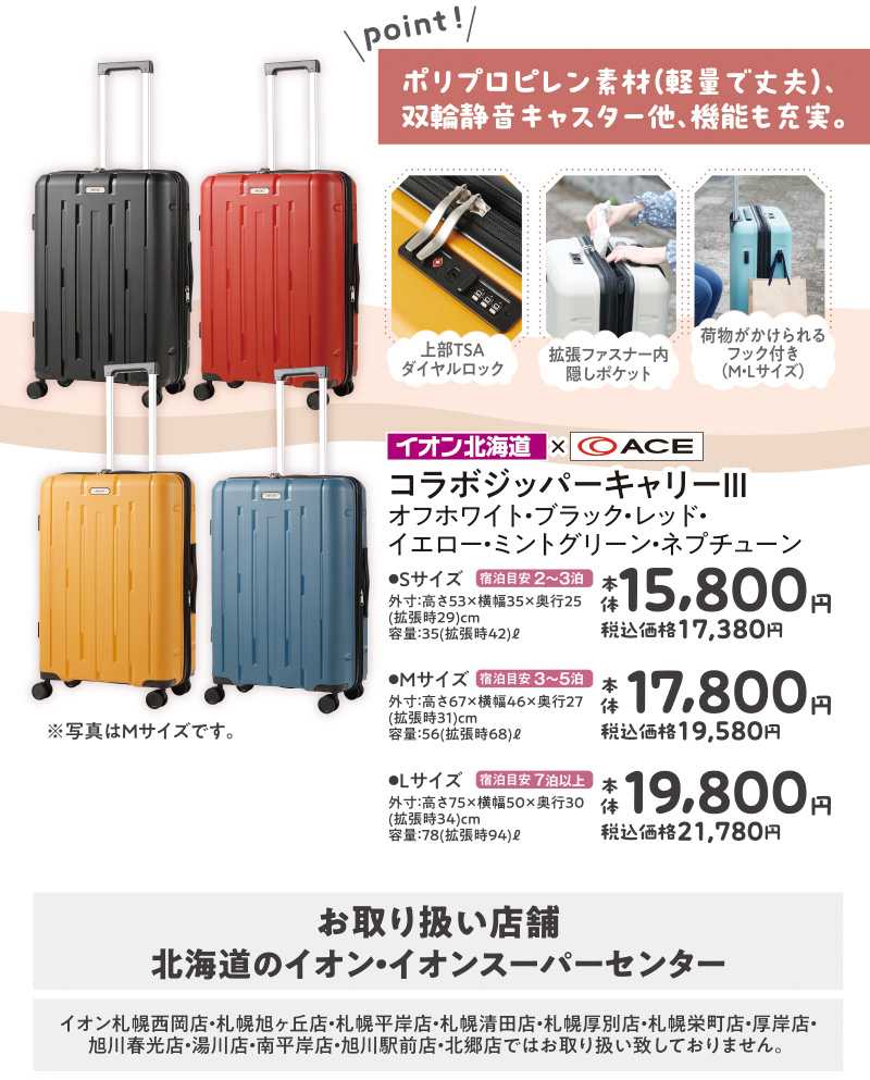 秋のトラベルキャリー