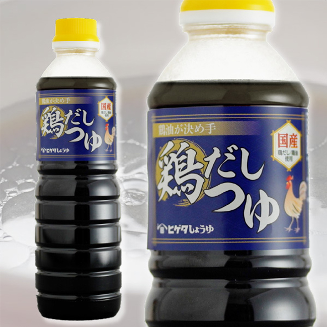 ヒゲタしょうゆ共同開発　イオン北海道オリジナル　鶏だしつゆ　500ml