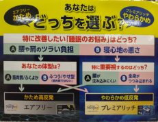 身体に合ったマットレスを選びましょう。