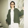 ふんわりとしたシルエットが魅力★ニットブルゾン