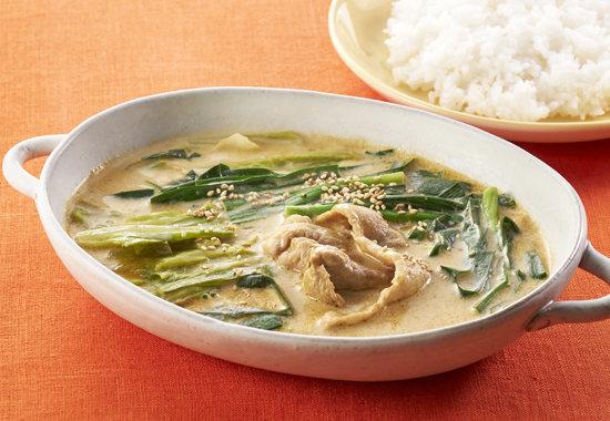 にら豚ミルクスープカレー