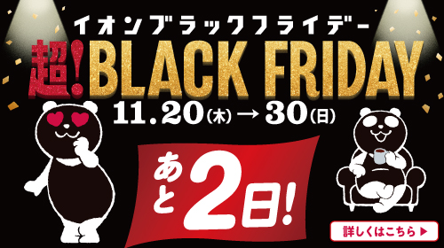 ブラックフライデーカウントダウン あと2日