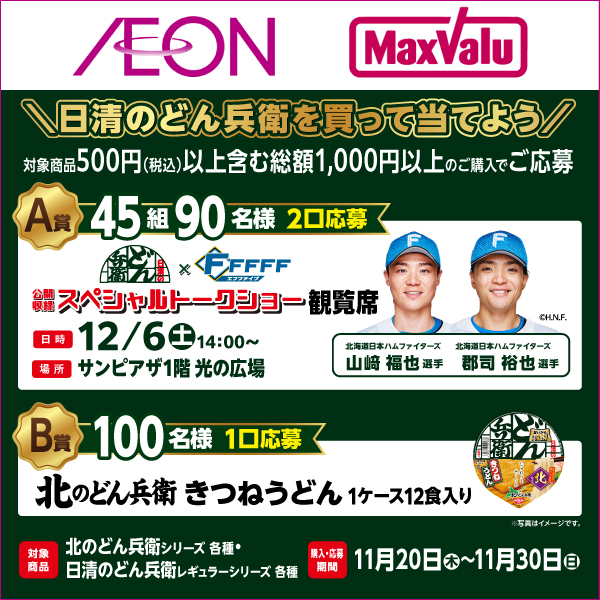iAEON 日清食品マストバイ企画（11/26～11/30）