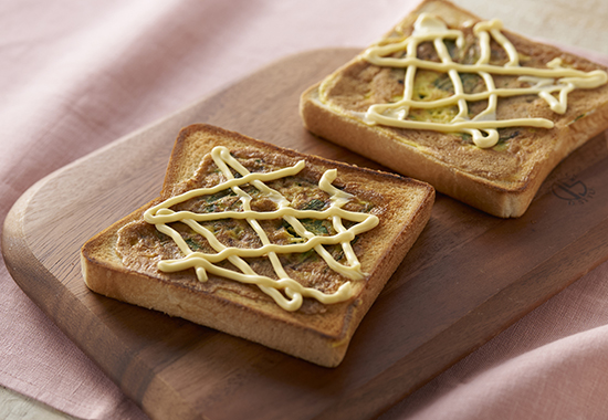 にら玉フライパントースト