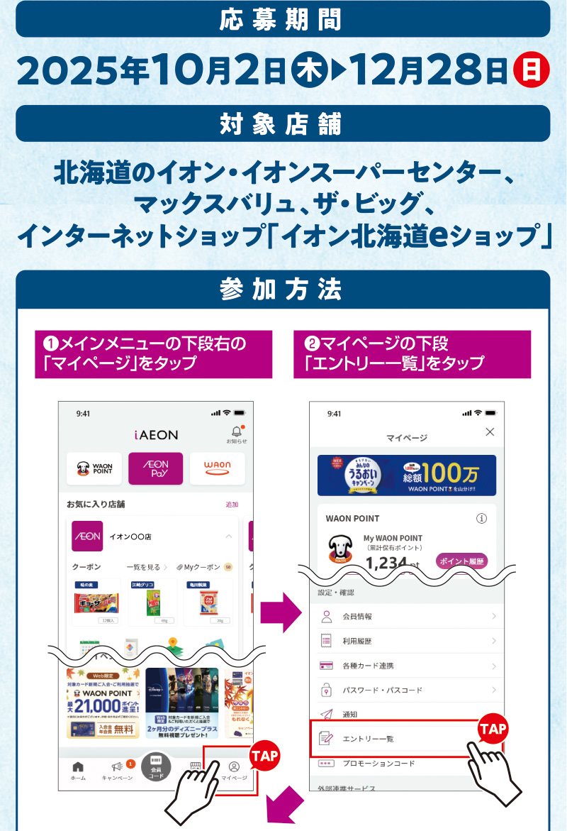 iAEON 冬の贈りものニッポンハムマストバイ企画