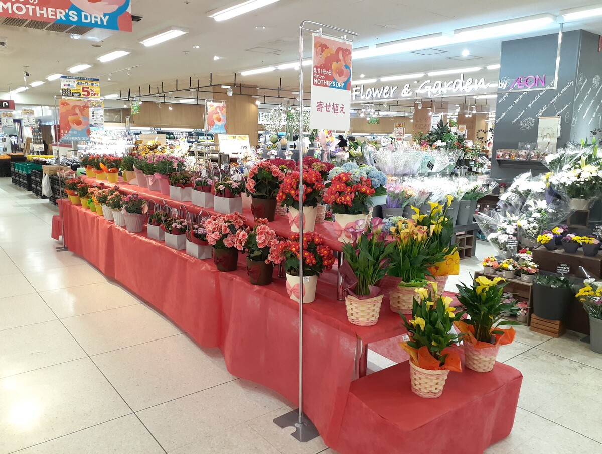 💐【5/11（日）母の日まで】花売場拡大中🎀